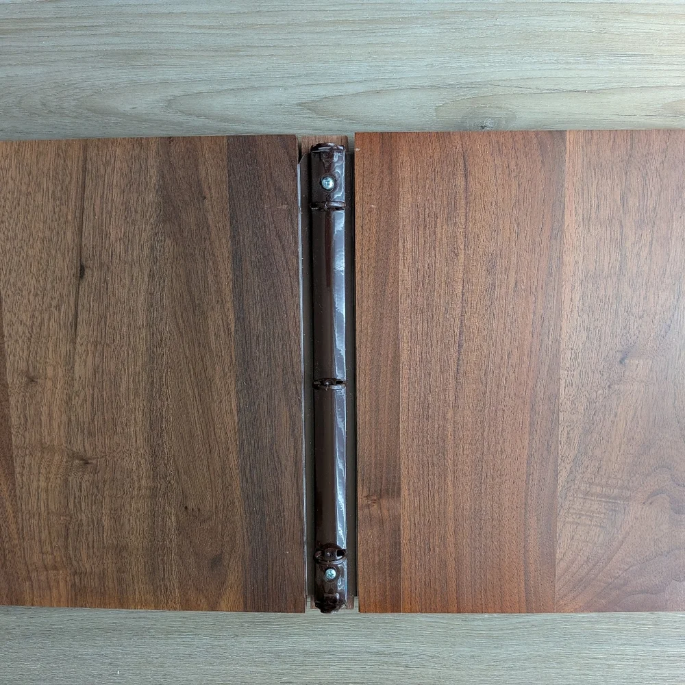 Solid Wood photo album Binder, Laser Engraved